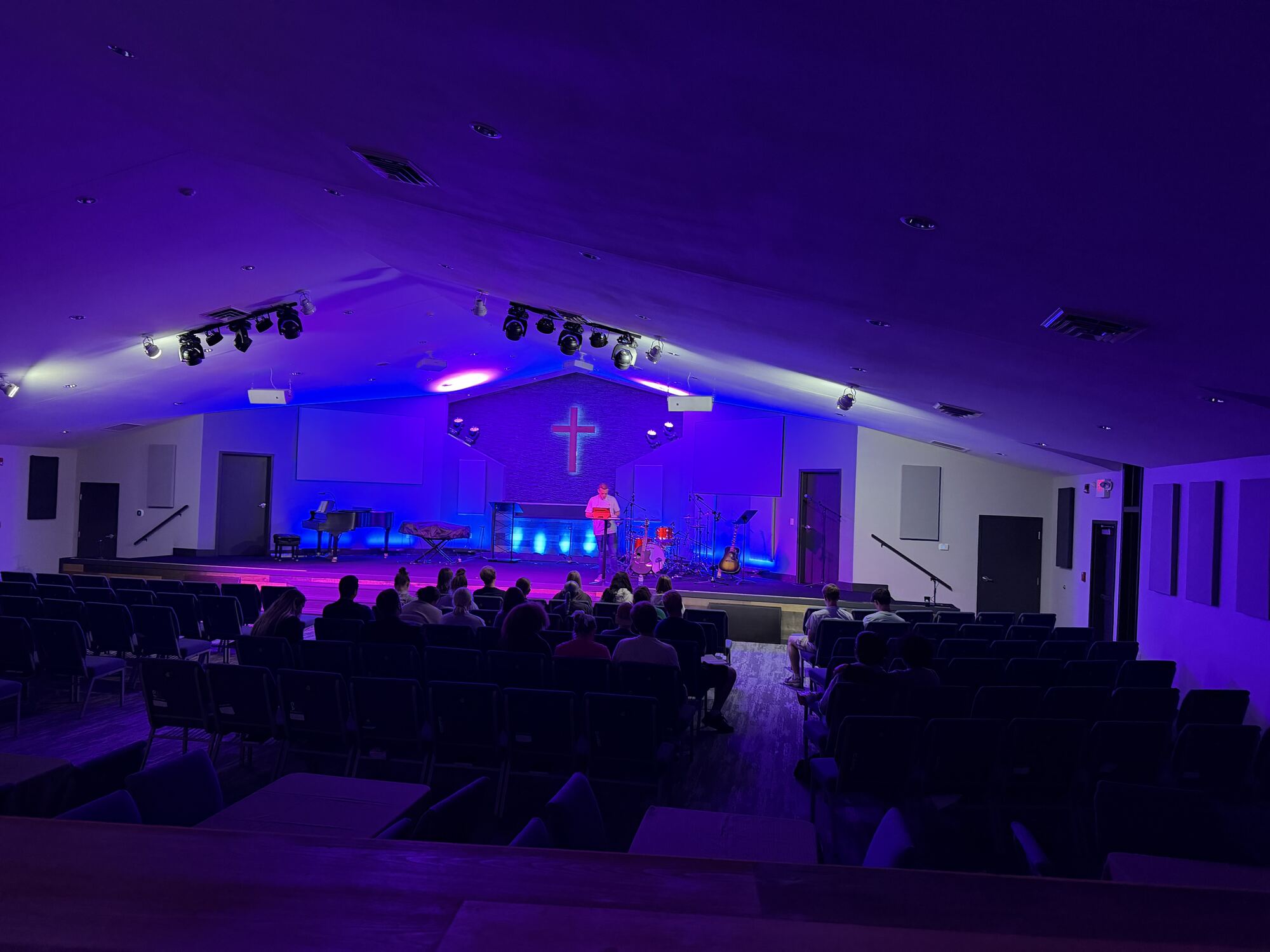 Inside the GACC sanctuary on a Sunday morning